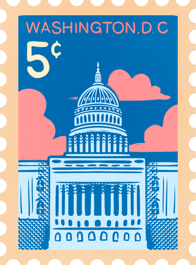 Washington DC Stamp